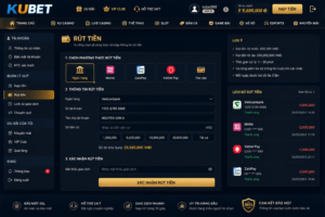 Rút tiền Kubet nhanh chóng, an toàn và đơn giản