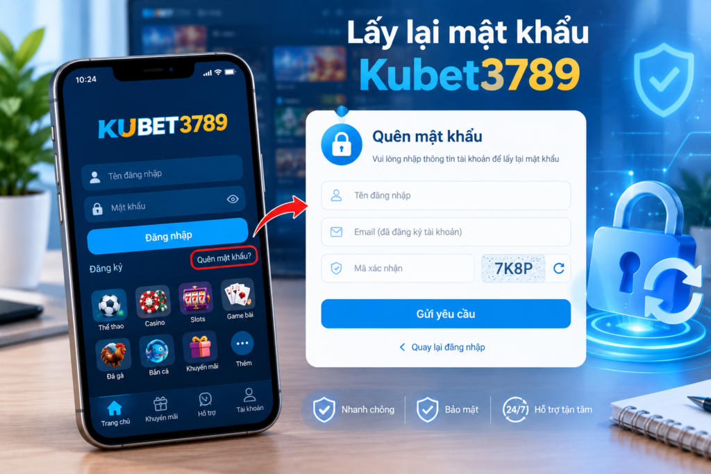 Quên mật khẩu Kubet – Hướng dẫn lấy lại tài khoản